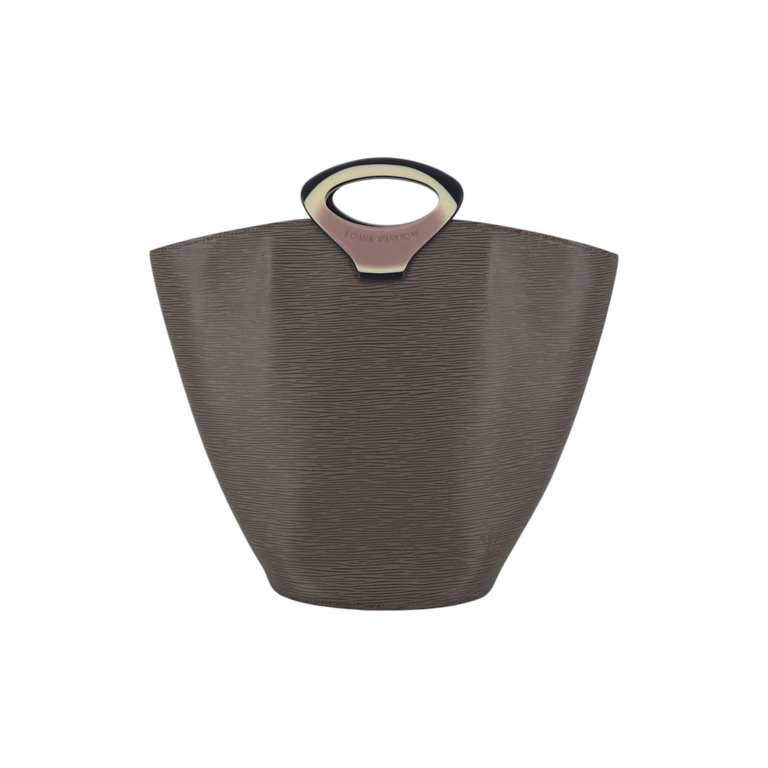 Louis Vuitton Leather Handbag Noctambule: Step into the early 2000s with this sculptural Louis Vuitton Noctambule, a true gem for vintage enthusiasts. Crafted in France between 2000 and 2009, this medium-sized handbag features a striking arch