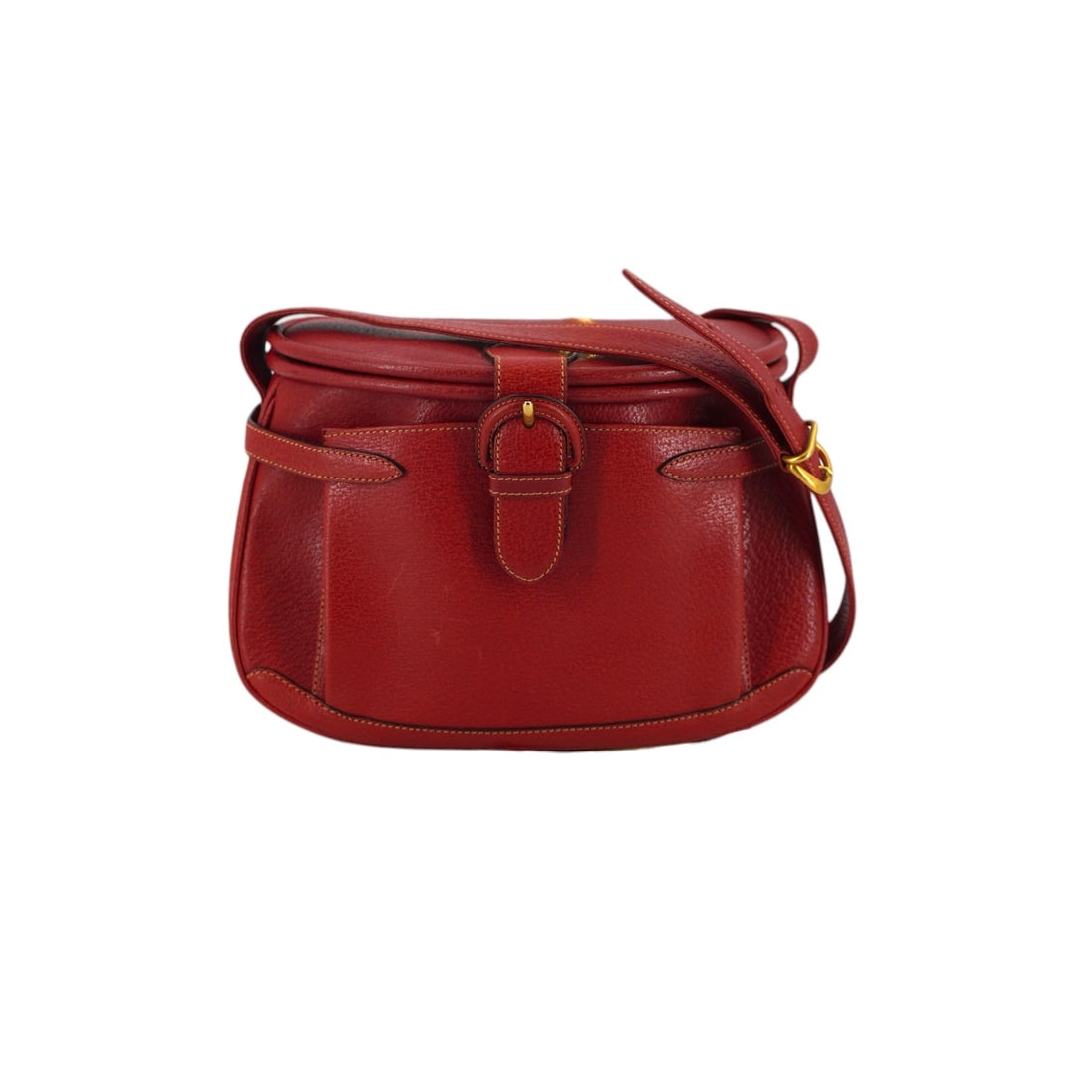 Gucci Vintage Leather Crossbody Bag Basket Bag (1 of 7)