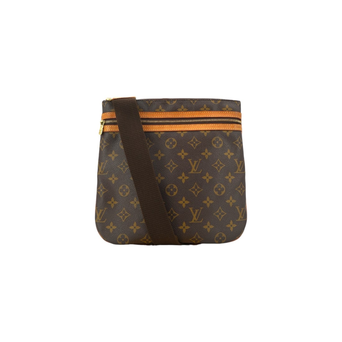 Louis Vuitton Cloth Crossbody Bag Bosphore: Embrace a piece of Parisian history with the Louis Vuitton Bosphore, a medium-sized crossbody bag that perfectly blends functionality with timeless style. Crafted in France between 2010 and 2019, this