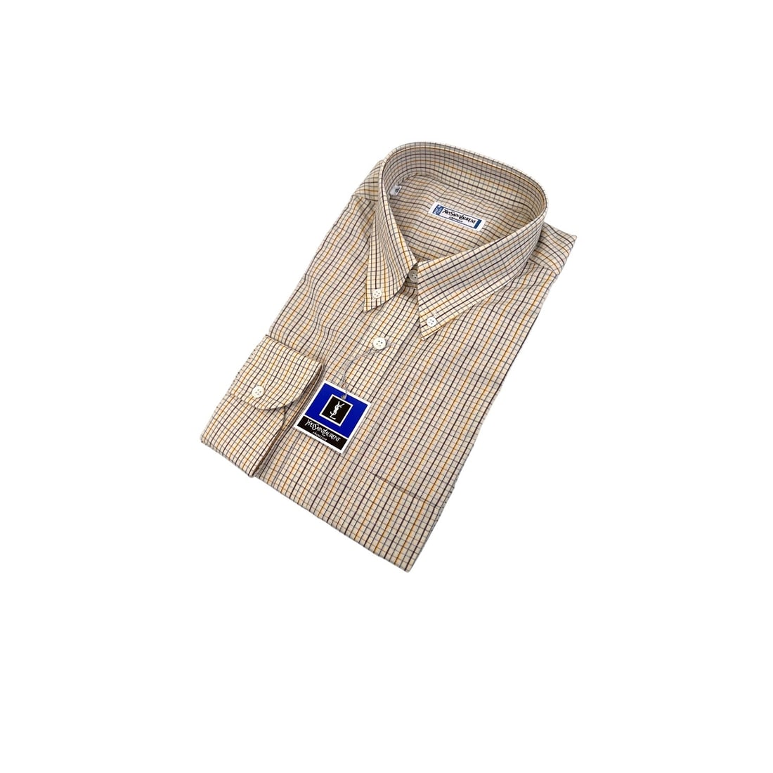YVES SAINT LAURENT VINTAGE COTTON SHIRT UNISEX SHIRT (1 of 5)