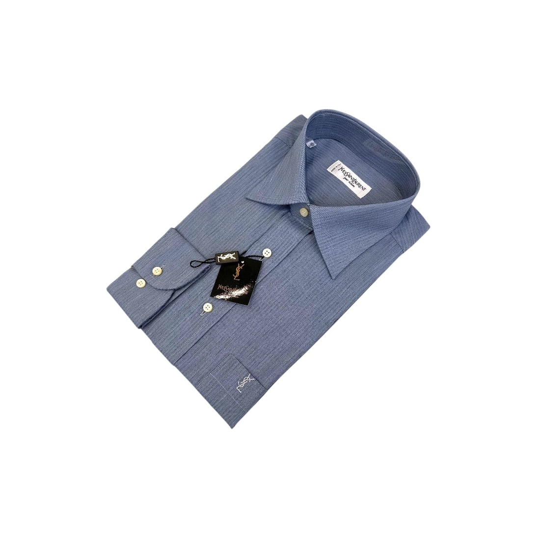 YVES SAINT LAURENT VINTAGE COTTON SHIRT UNISEX SHIRT (1 of 7)