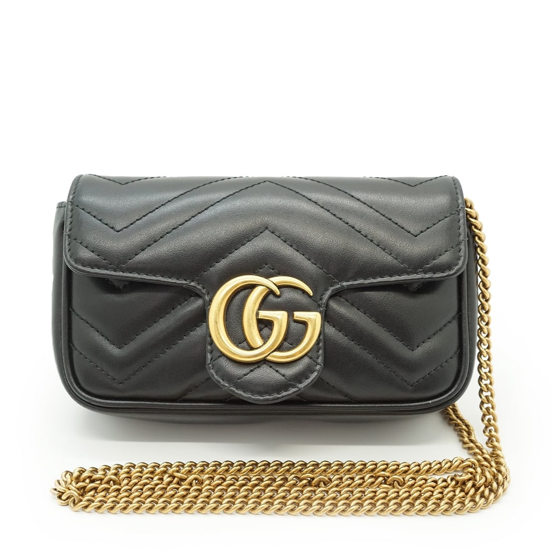 GUCCI LEATHER CROSSBODY BAG GG MARMONT (1 of 7)