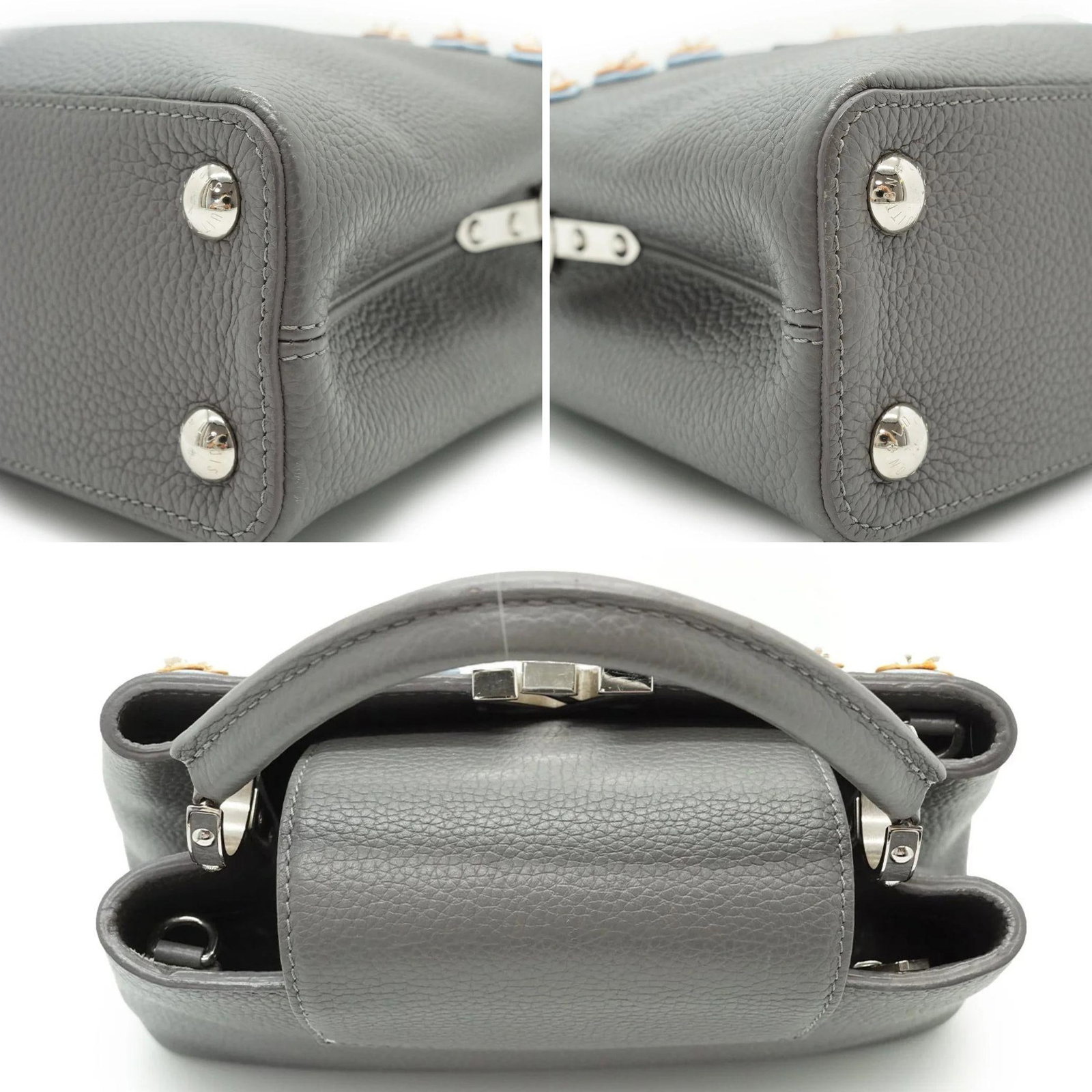 LOUIS VUITTON LEATHER HANDBAG CAPUCINE - 4