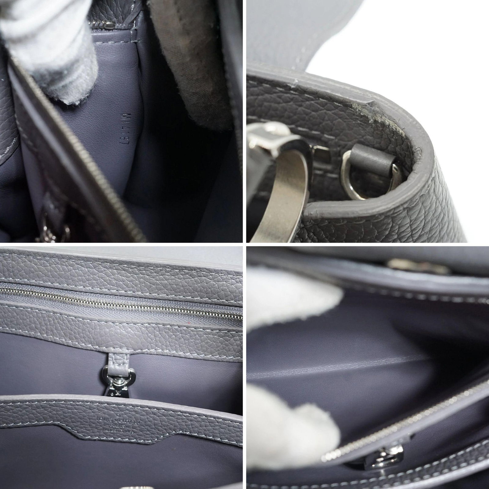LOUIS VUITTON LEATHER HANDBAG CAPUCINE - 6