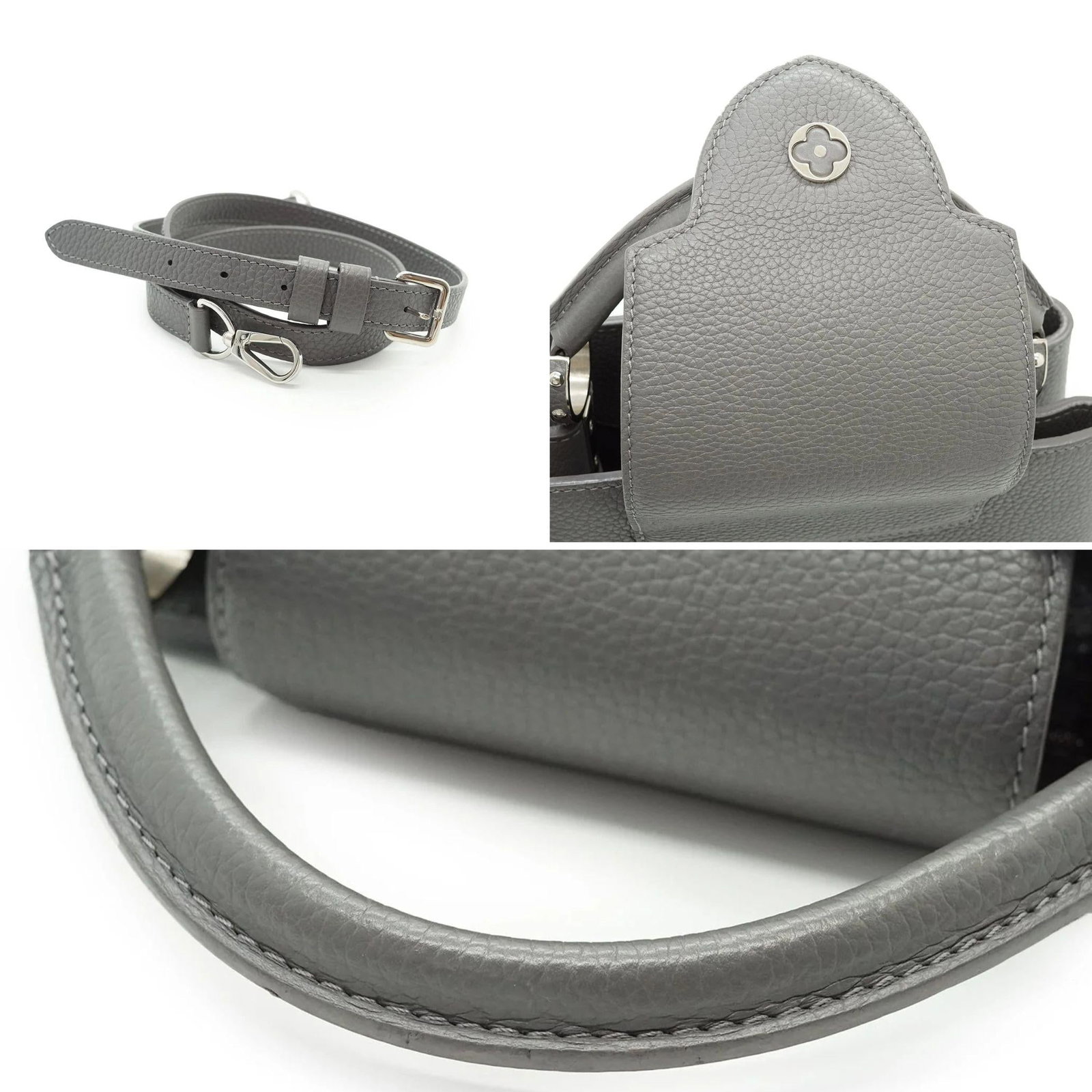LOUIS VUITTON LEATHER HANDBAG CAPUCINE - 7