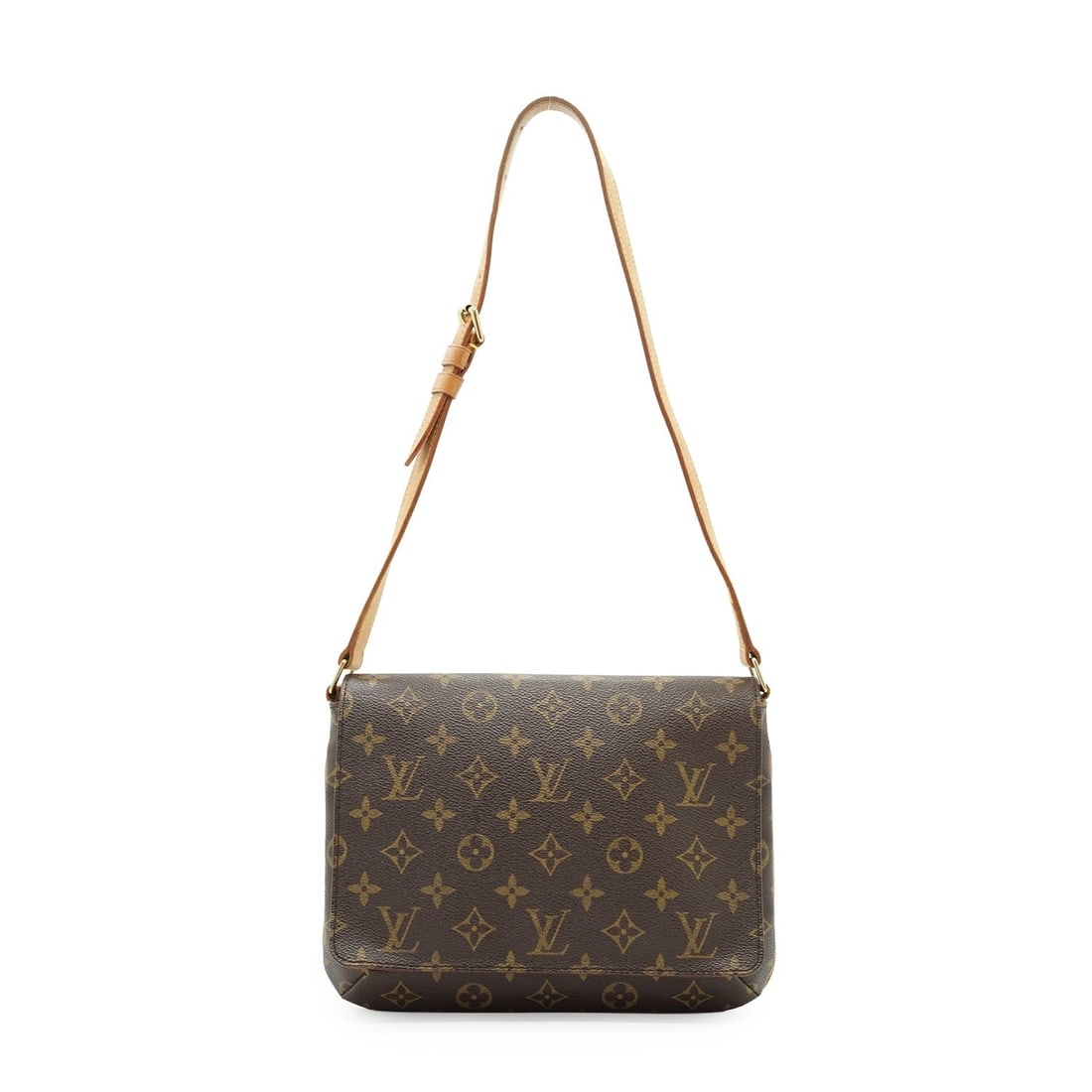 LOUIS VUITTON CLOTH SHOULDER BAG MUSETTE TANGO: Embrace a piece of fashion history with the Louis Vuitton Musette Tango, a shoulder bag that epitomizes early 2000s Parisian chic. Crafted in France between 2000 and 2009, this small yet sophisticated