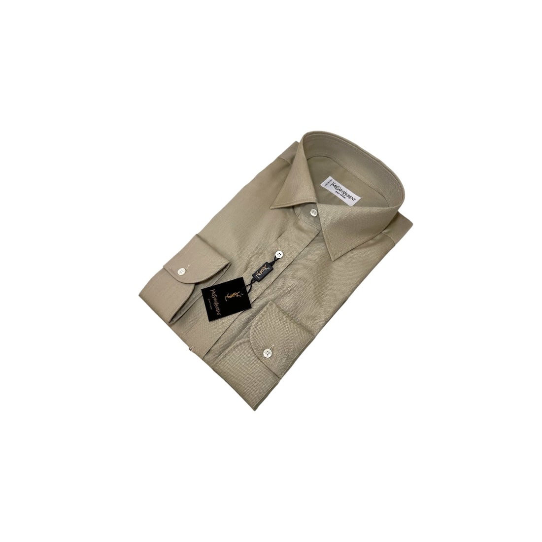 YVES SAINT LAURENT VINTAGE COTTON SHIRT UNISEX SHIRT: Step back into the 1990s with this Yves Saint Laurent long-sleeve cotton shirt, a masterpiece of Italian tailoring. This piece prioritizes timeless elegance and superior construction, offering a refin