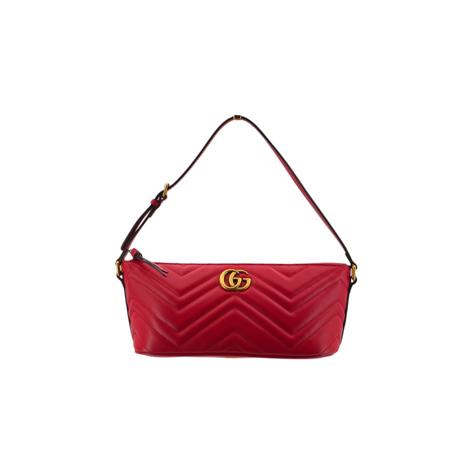 GUCCI LEATHER SHOULDER BAG GG MARMONT (1 of 7)