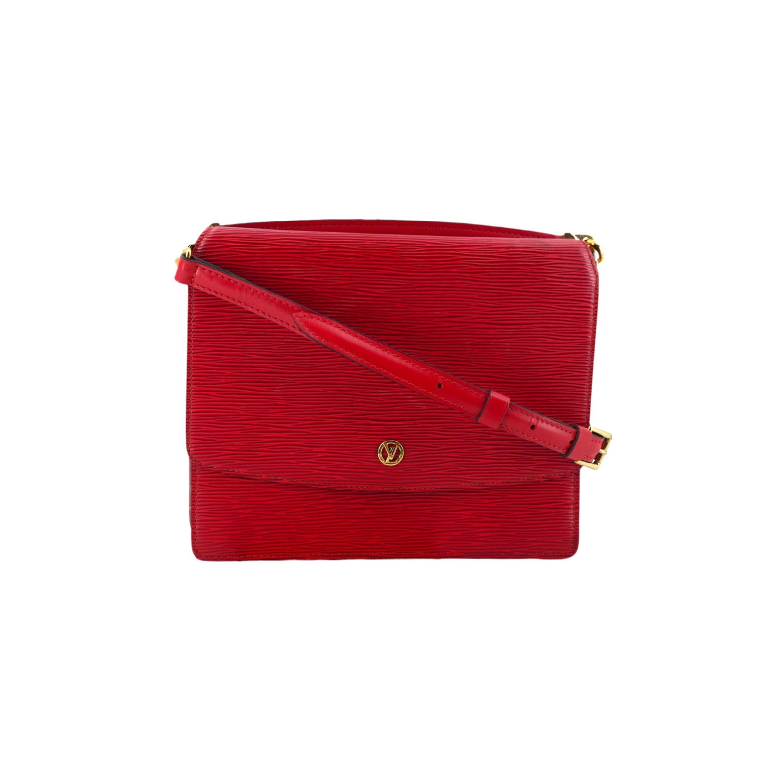 LOUIS VUITTON VINTAGE LEATHER CROSSBODY BAG GRENELLE (1 of 7)