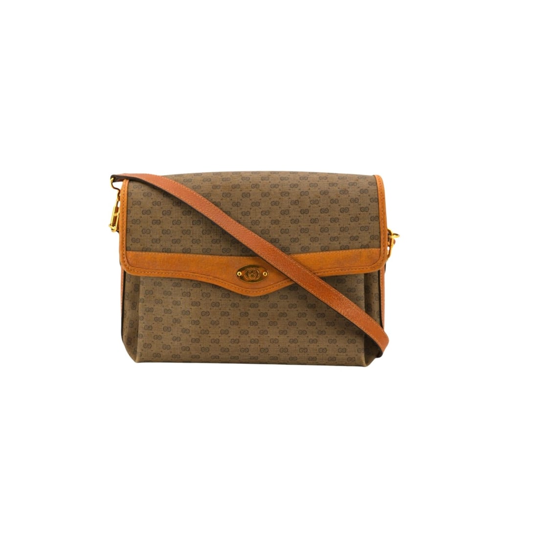 GUCCI VINTAGE CLOTH CROSSBODY BAG MICRO GG: Step back into the 1990s with this exquisite Gucci Vintage Shoulder Messenger Bag, a quintessential piece for any vintage lover. Expertly crafted in Italy, this medium-sized crossbody features the ico
