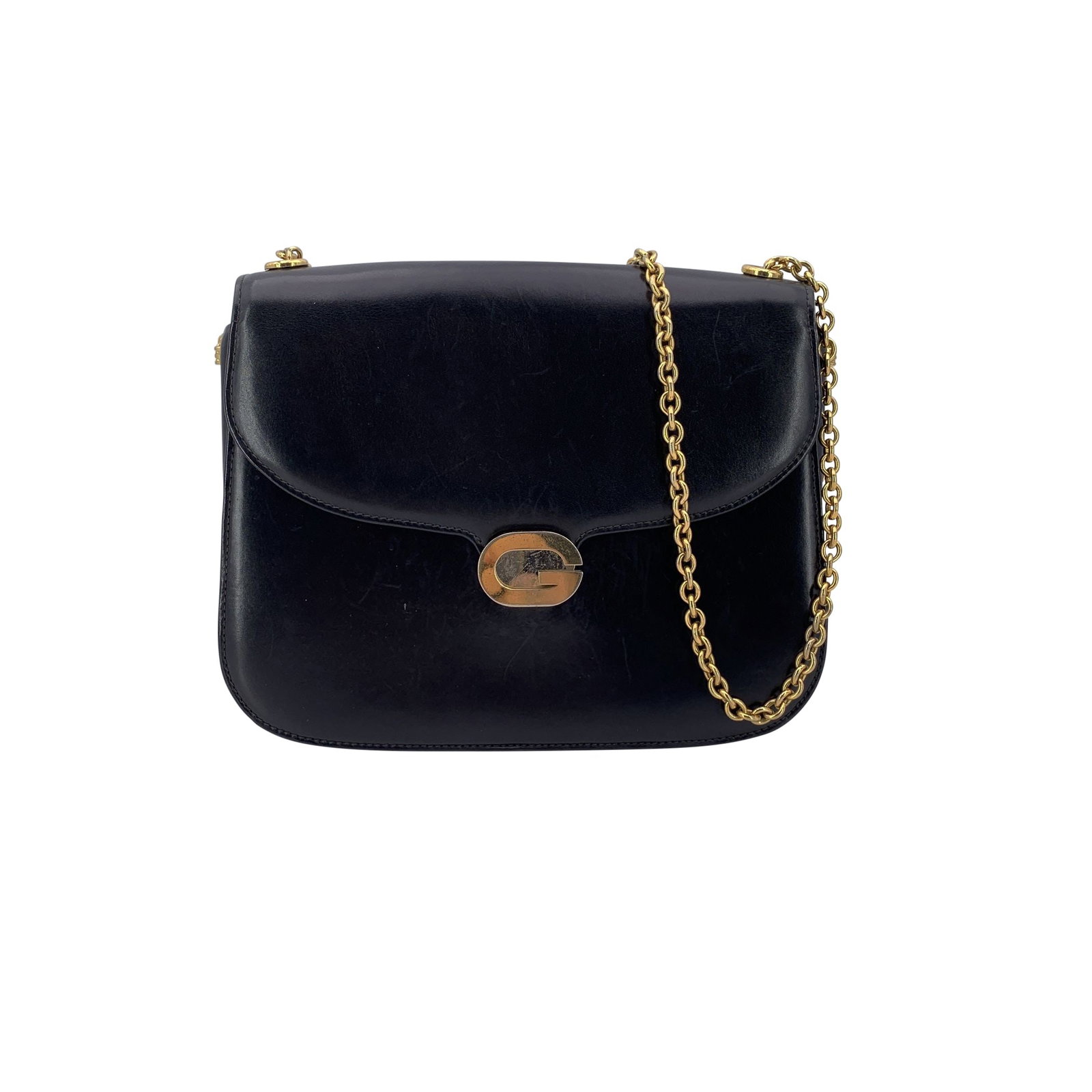 GUCCI VINTAGE LEATHER SHOULDER BAG (1 of 7)