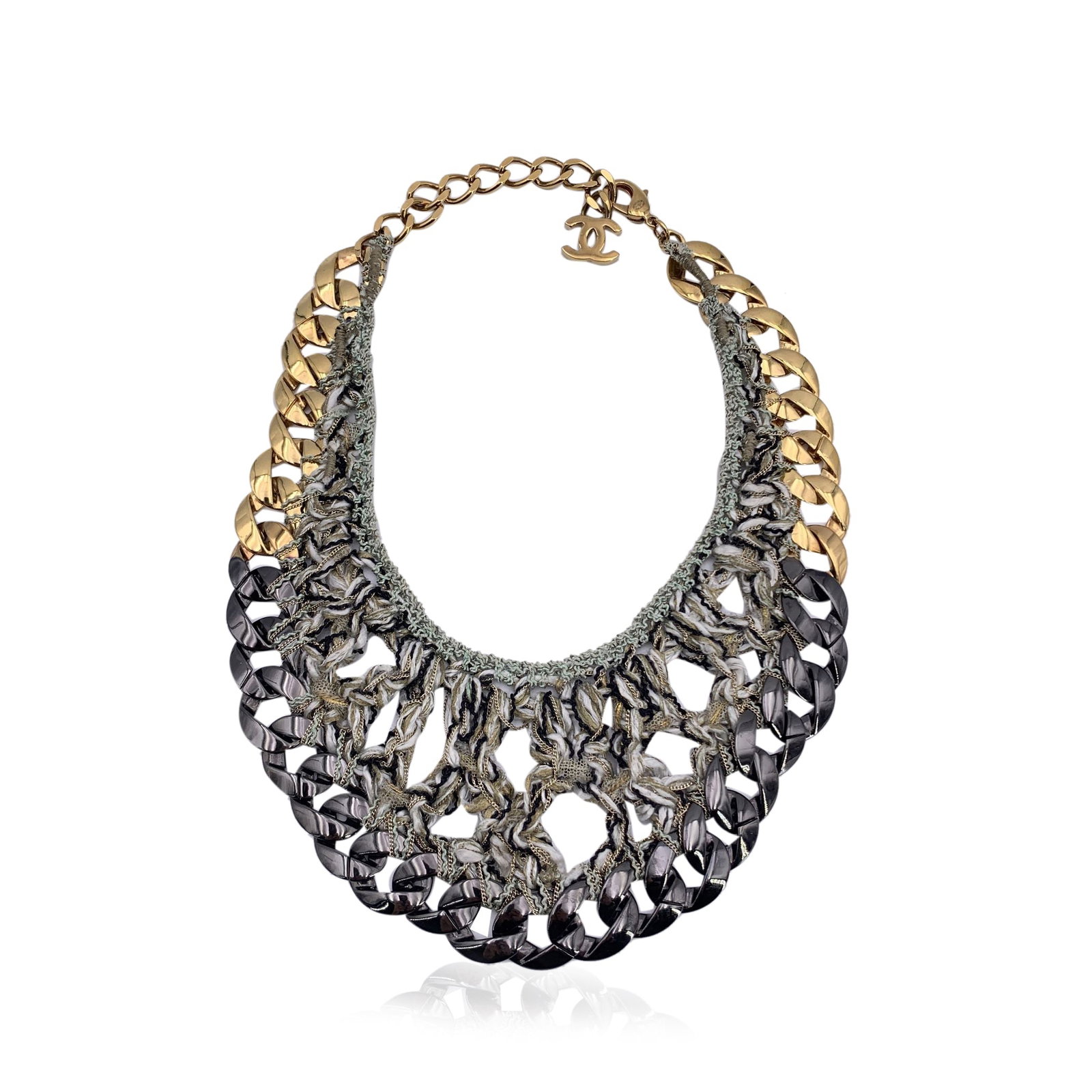 CHANEL METAL NECKLACE CHAINS (1 of 7)