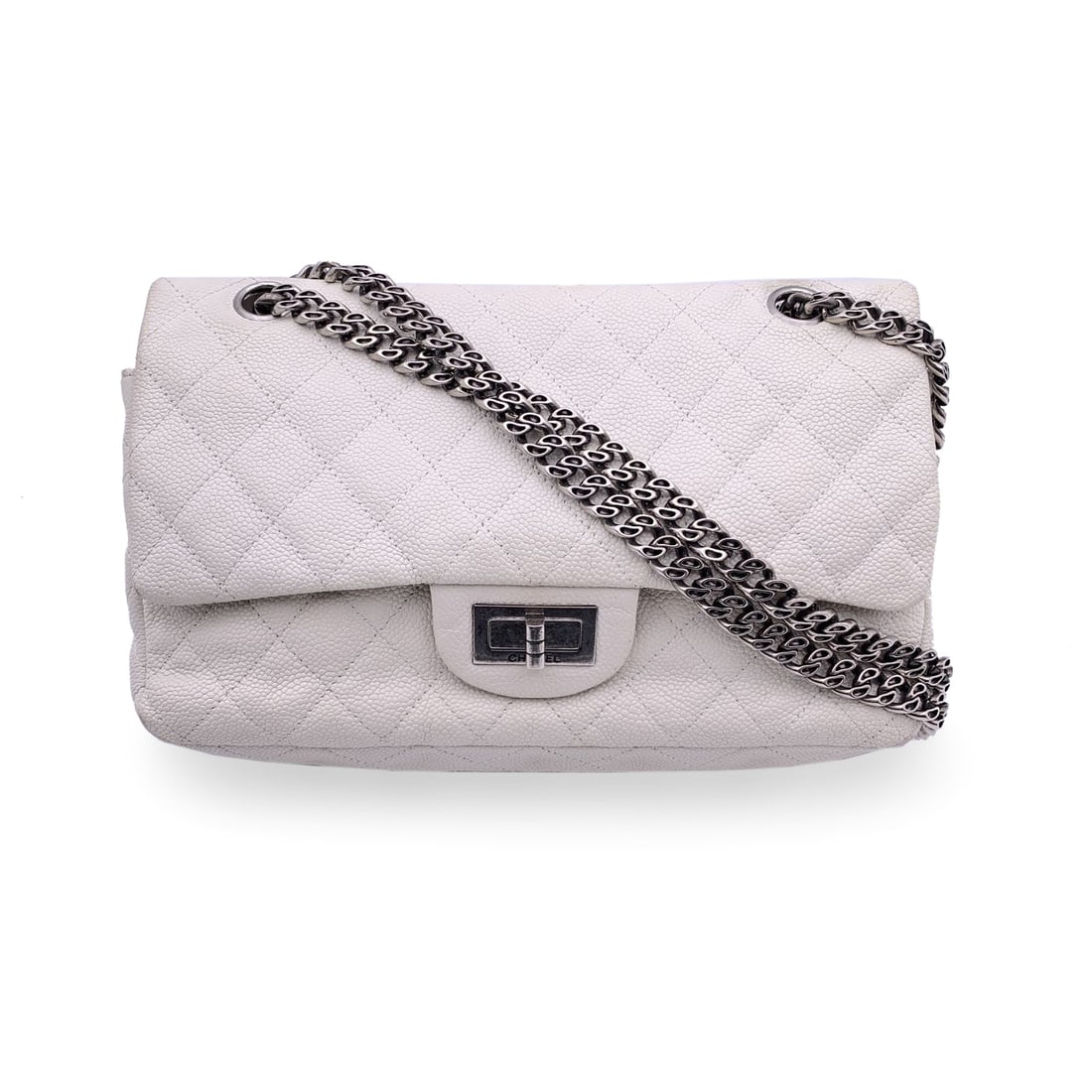 CHANEL LEATHER SHOULDER BAG 2.55: Step into the world of timeless Parisian elegance with this stunning Chanel 2.55 Reissue 225 Medium Shoulder Bag. A true icon of the 2000s, specifically from the 2007-2008 era, this piece is a love le