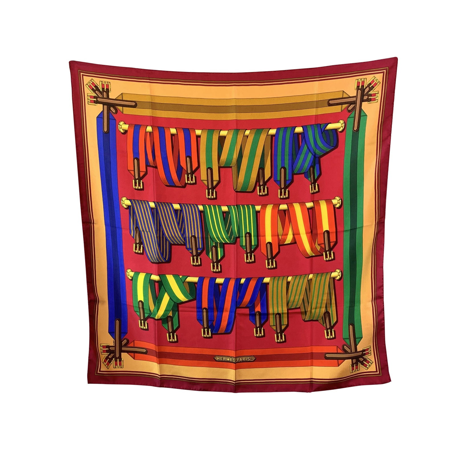 HERMES VINTAGE SILK SCARF CARRE 90 (1 of 8)