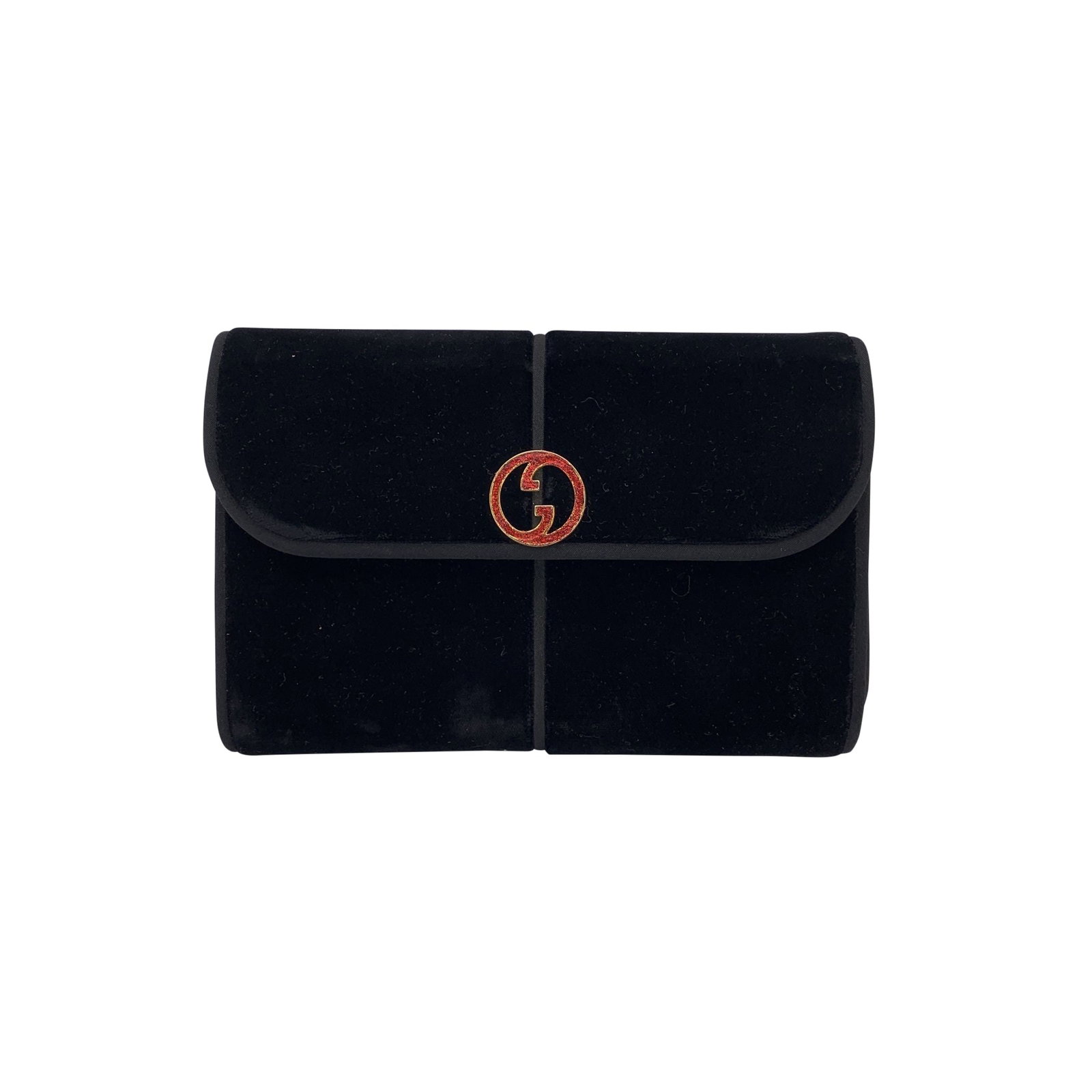 GUCCI VINTAGE VELVET SHOULDER BAG (1 of 7)