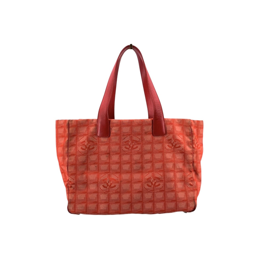 CHANEL CLOTH TOTE BAG CLASSIC CC SHOPPING (1 of 6)