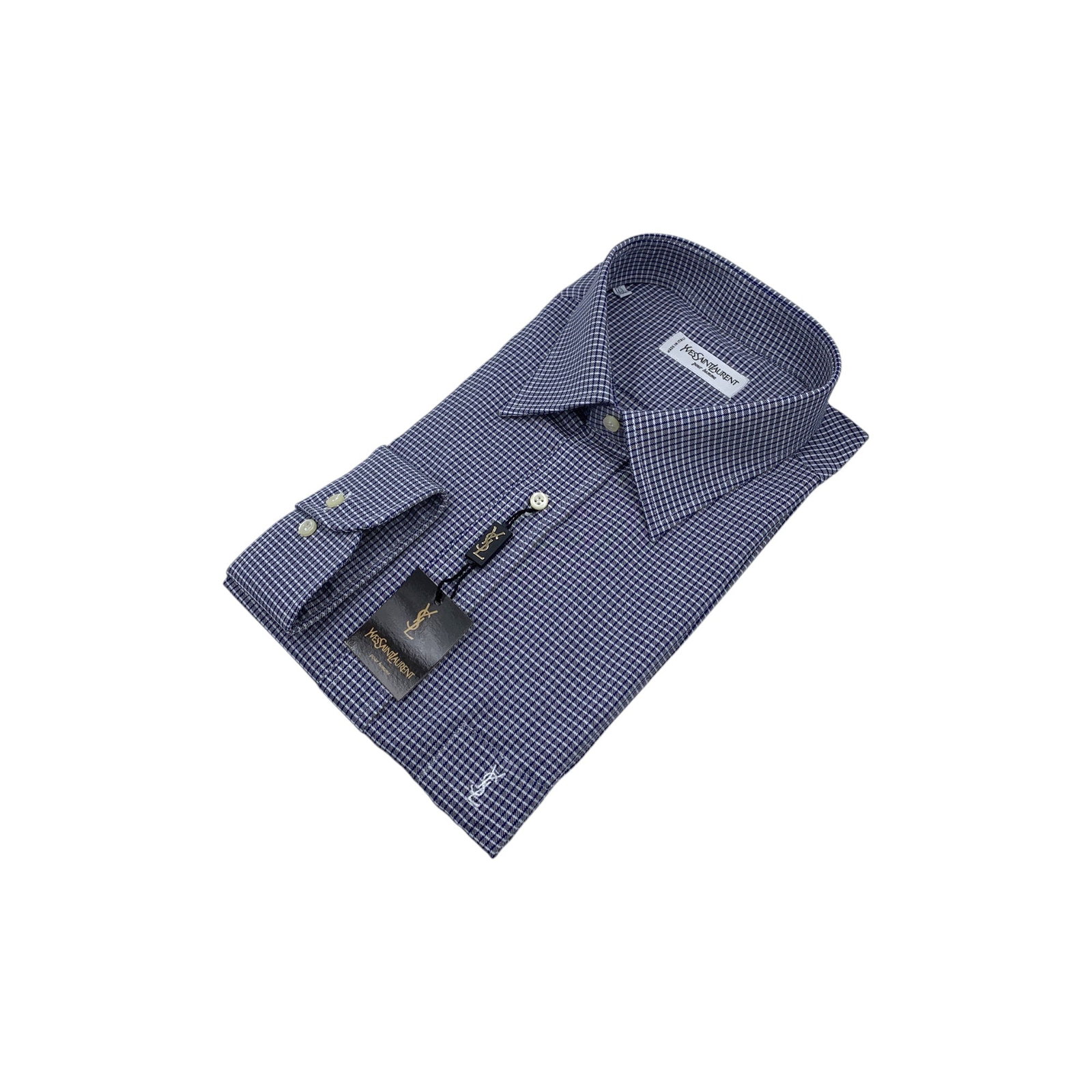 YVES SAINT LAURENT VINTAGE COTTON SHIRT UNISEX SHIRT (1 of 7)