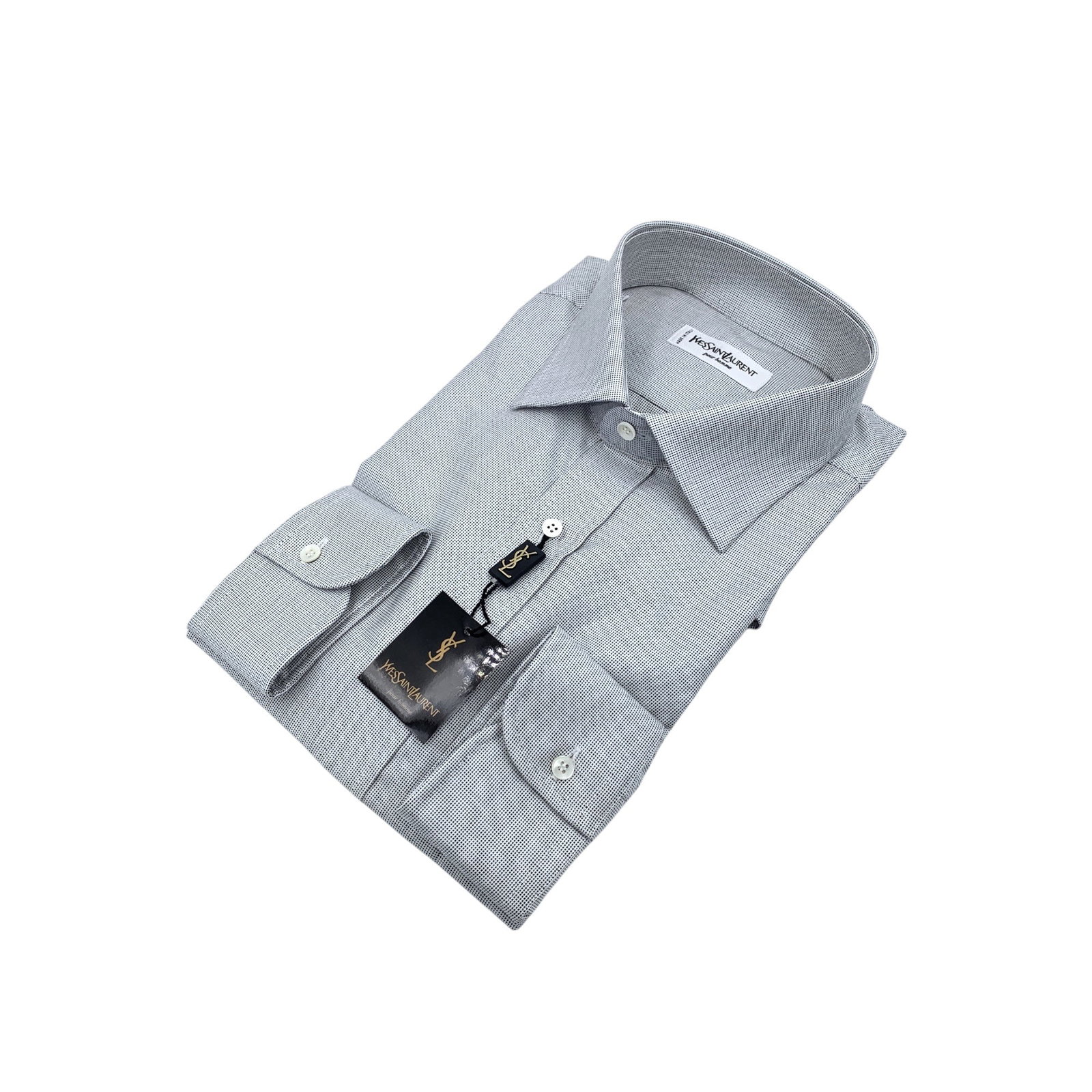 YVES SAINT LAURENT VINTAGE COTTON SHIRT UNISEX SHIRT (1 of 6)