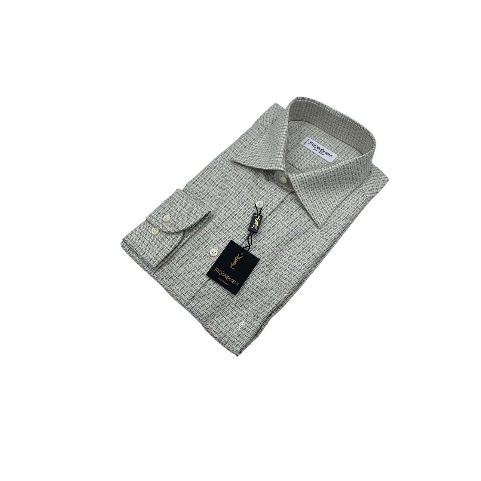 YVES SAINT LAURENT VINTAGE COTTON SHIRT UNISEX SHIRT (1 of 7)