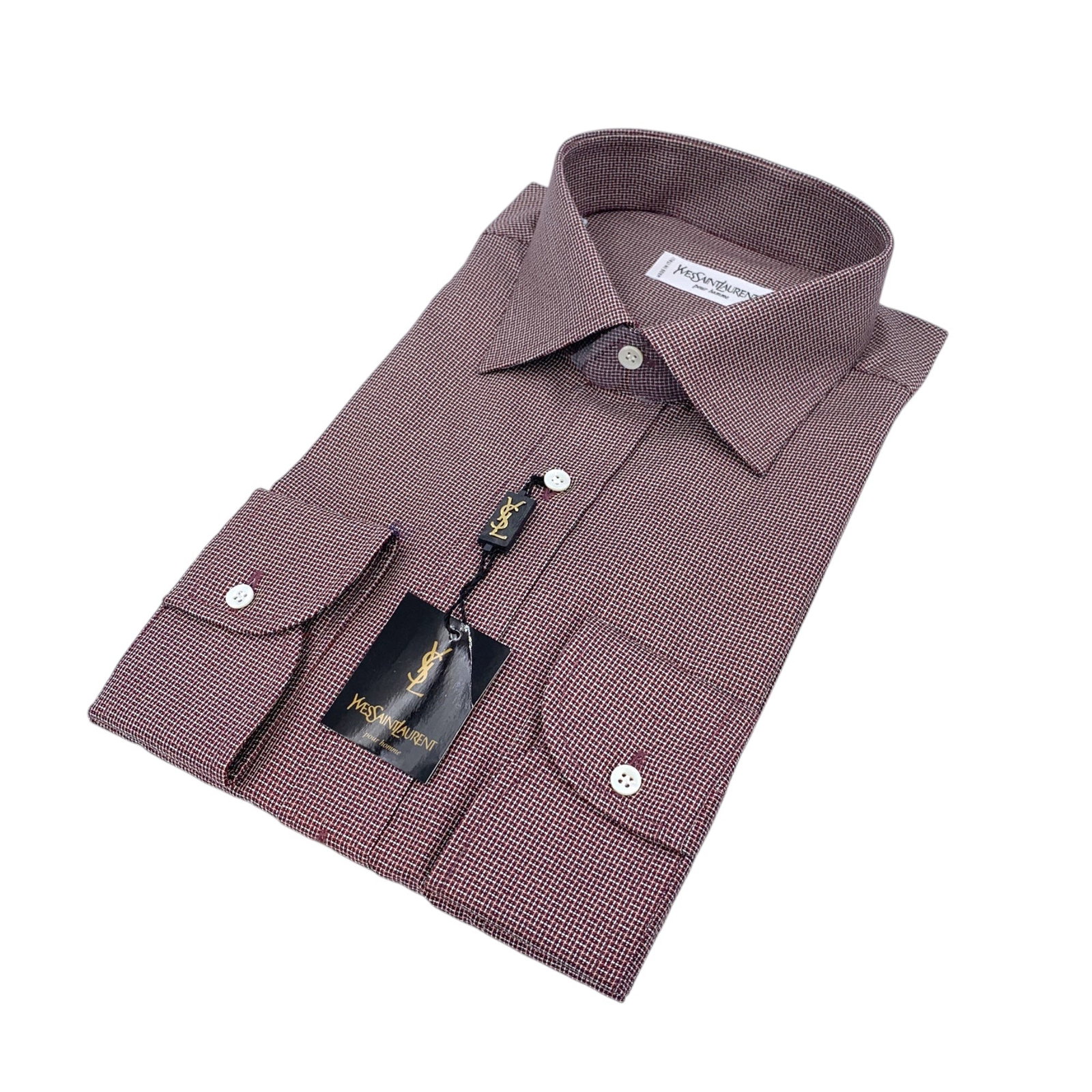 YVES SAINT LAURENT VINTAGE COTTON SHIRT UNISEX SHIRT (1 of 7)