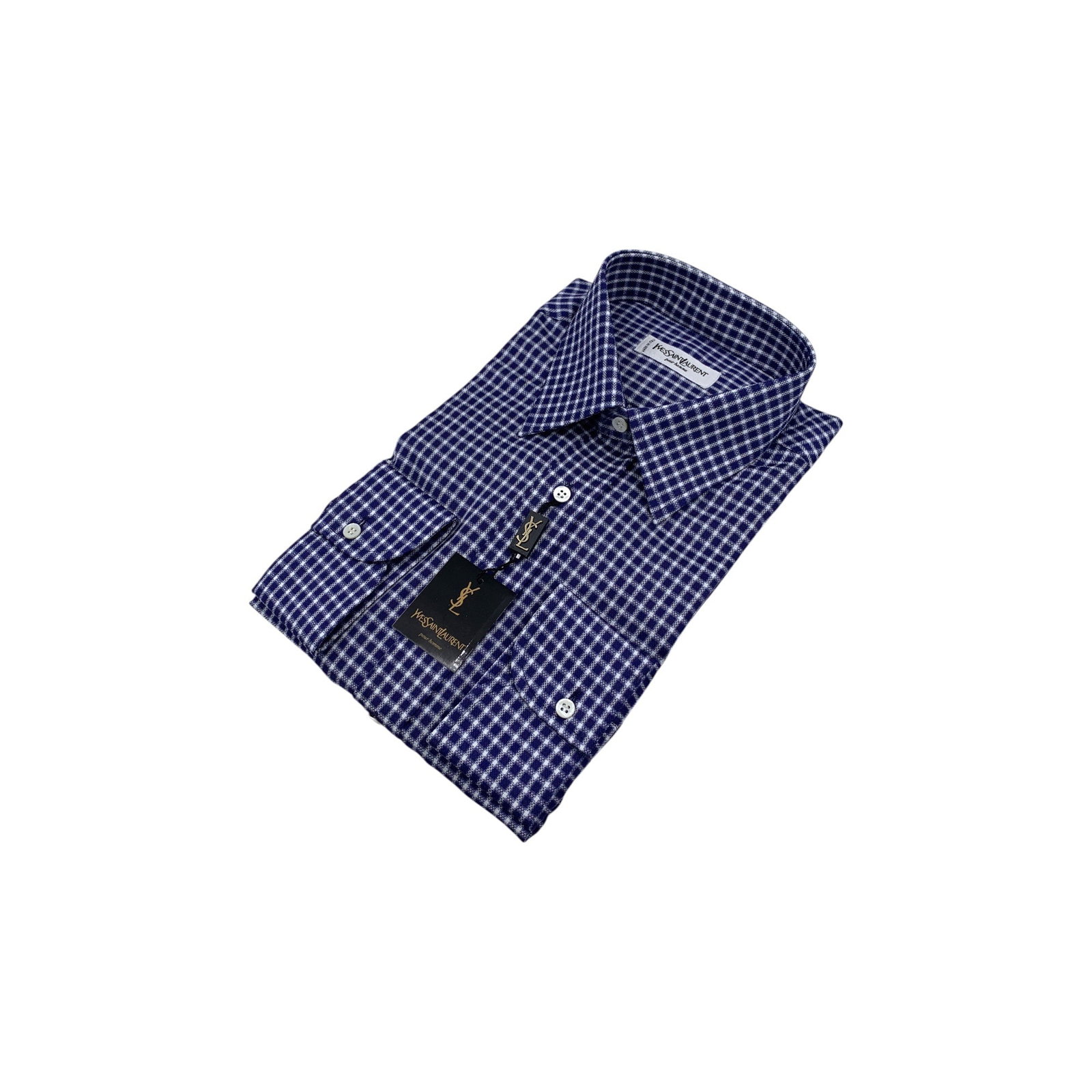 YVES SAINT LAURENT VINTAGE COTTON SHIRT UNISEX SHIRT (1 of 7)