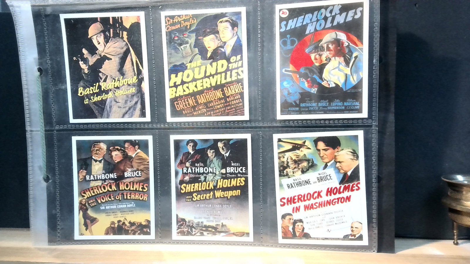 Sherlock Holmes Movie Idols by Sporting Profiles  cards set (1 of 3)