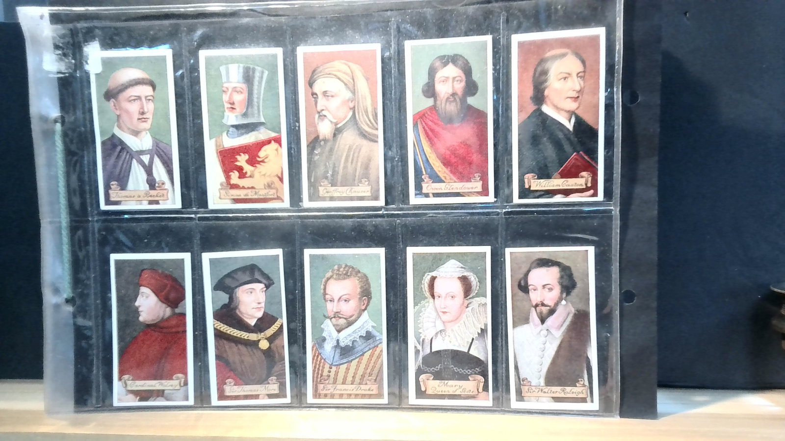 1935 Carreras Celebrities of British History Tobacco cards set (1 of 6)