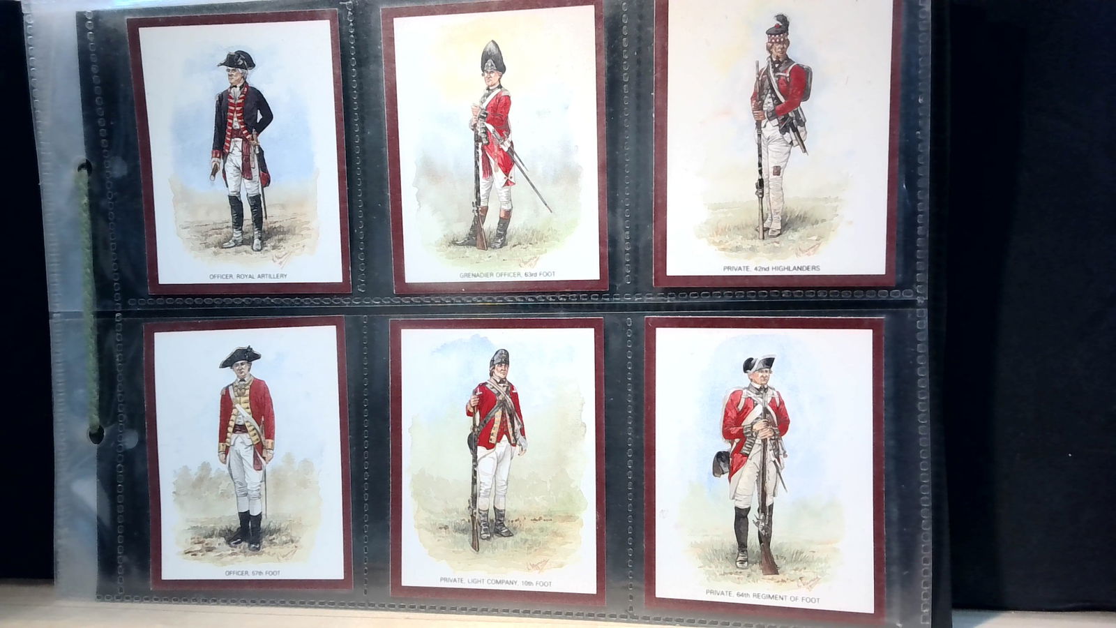War of Independence American Uniforms complete Trade cards set (1 of 4)