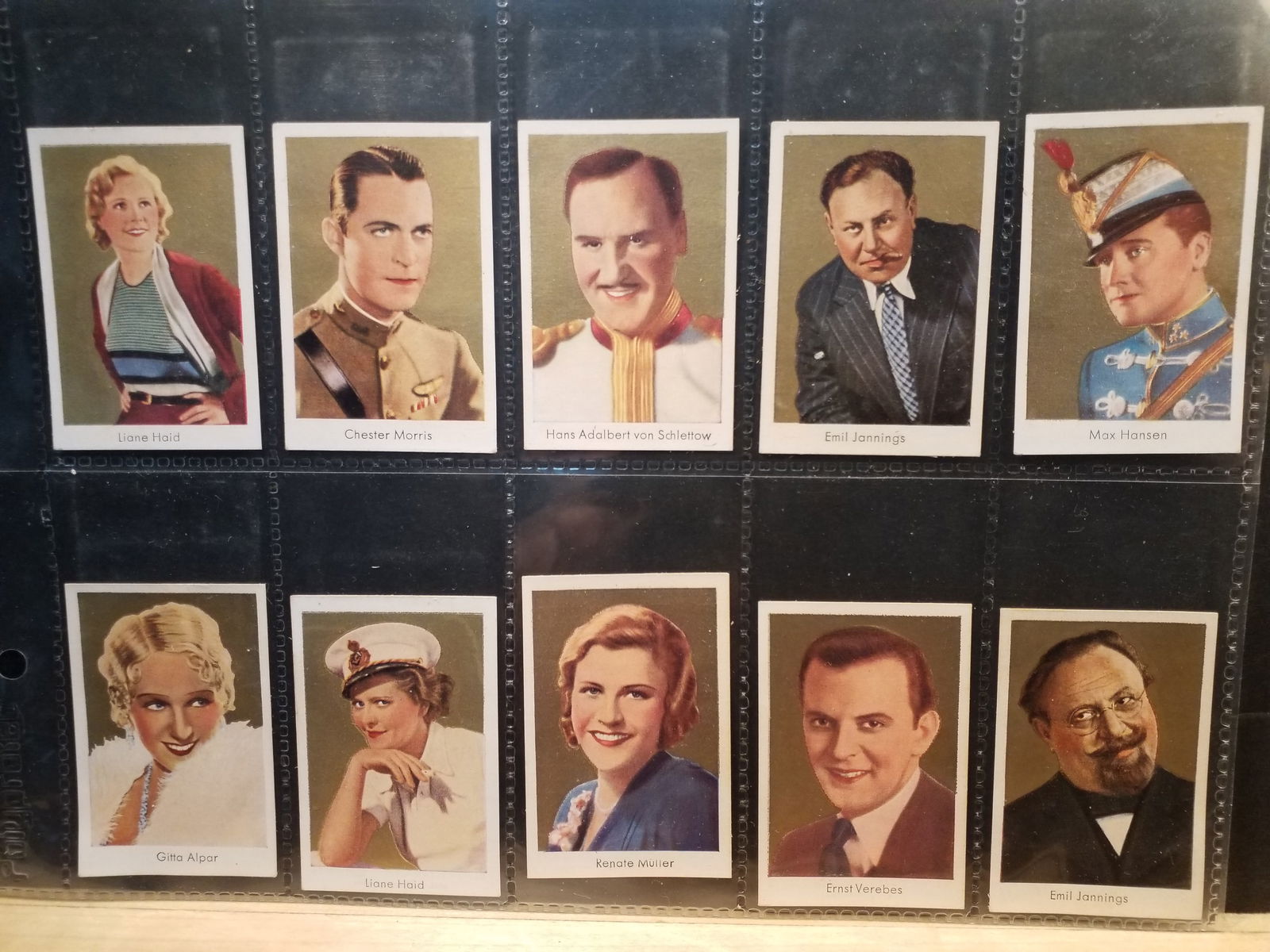 Tobacco Cards Lot 1934 GoldFIlm Early Stars of Screen and Stage (1 of 2)