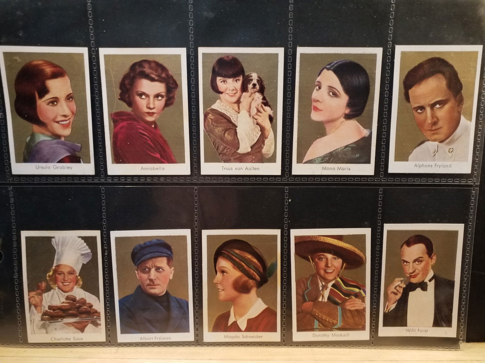 Tobacco Cards Lot 1934 GoldFIlm Early Stars of Screen and Stage (1 of 2)