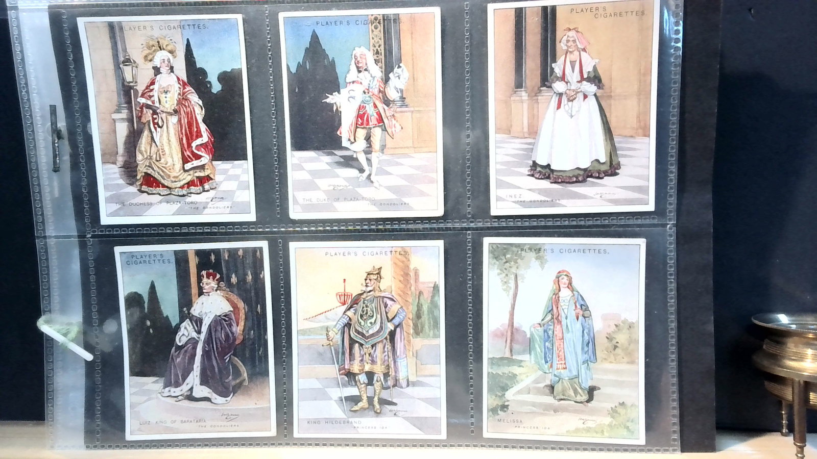 Gilbert and Sullivan 2nd series Large format John Player Tobacco cards set (1 of 4)
