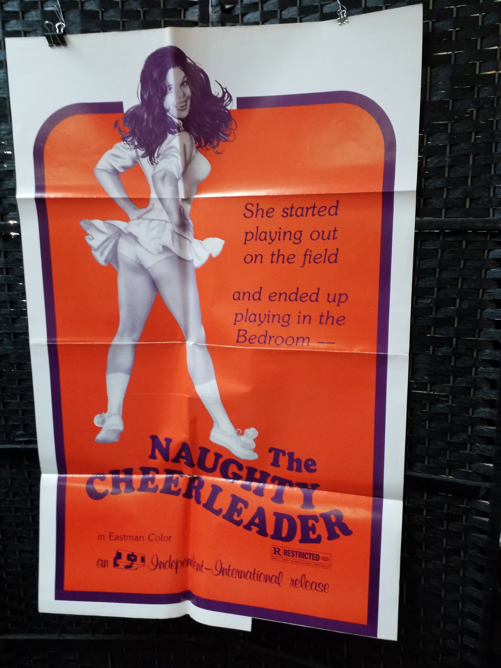 Original Movie Poster Naughty Cheerleaders 1970 Independent International: Vintage original Movie poster, Measuring 27 inches X 41 Inches, folded, in very nice condition