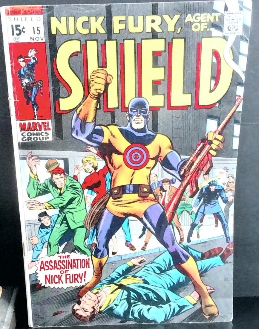 Nick Fury #15 , 15 cent cover 1969 DC comic book (1 of 4)