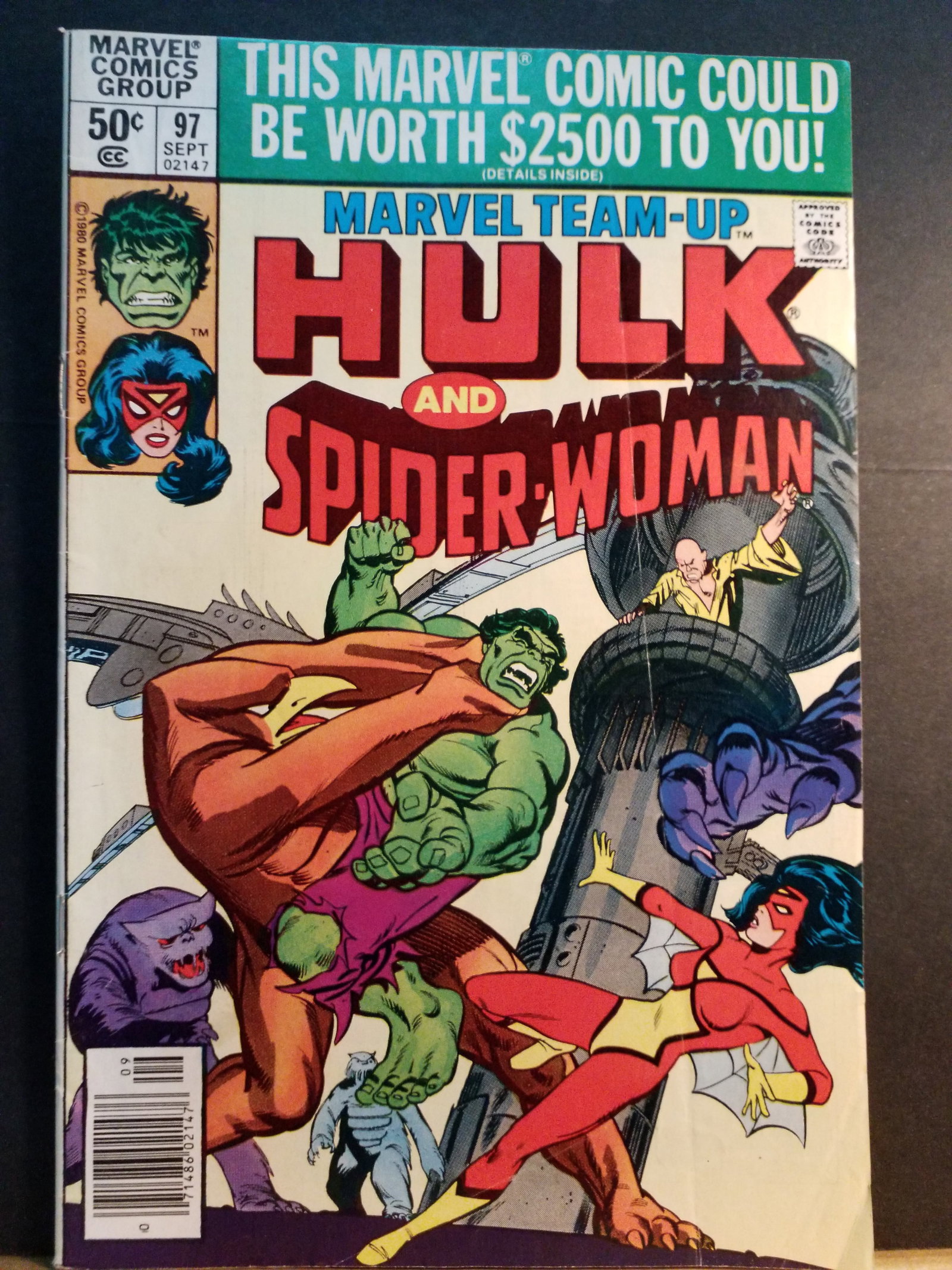 The Incredible Hulk and Spider-woman #97 Marvel Comic book Vg-Vg+: Many comic books available. Please view pictures below.Items being added daily to our sale.