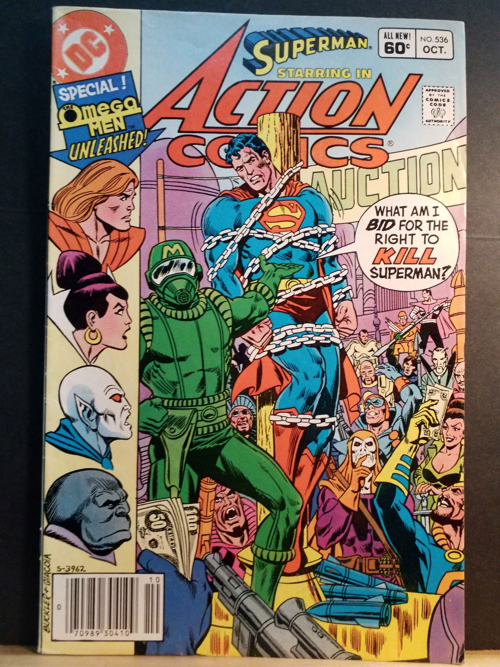 Superman Action Comics #536 DC Comic book Vg-Vg+ (1 of 3)