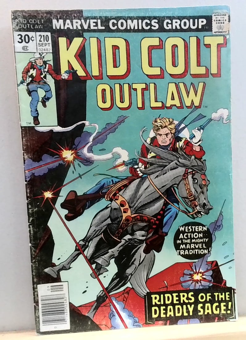 Kid Colt Outlaw #210 Marvel Comic Book G-VG (1 of 2)