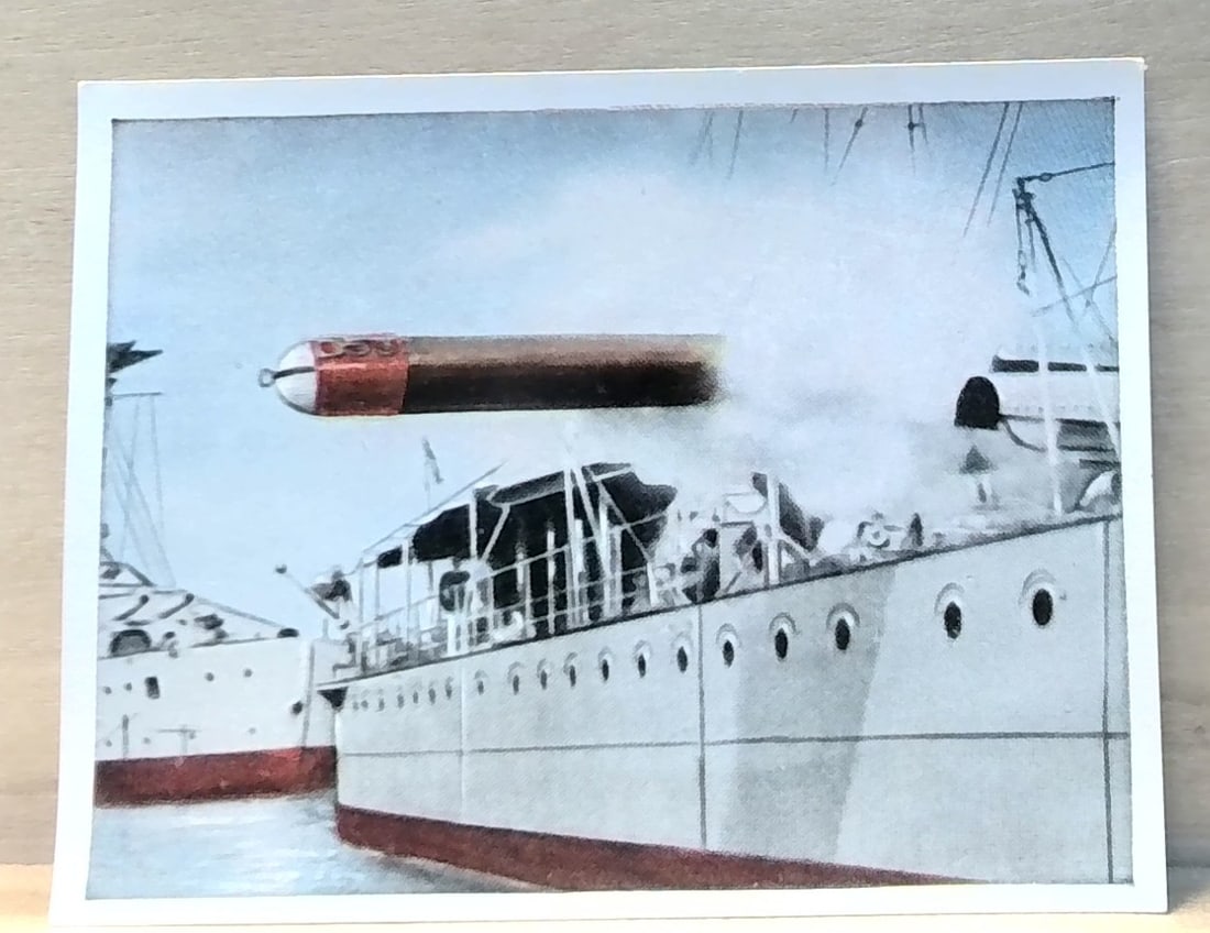 1930s Foreign German Arms Torpedo boat LLoyd German Cigarette Card (1 of 2)
