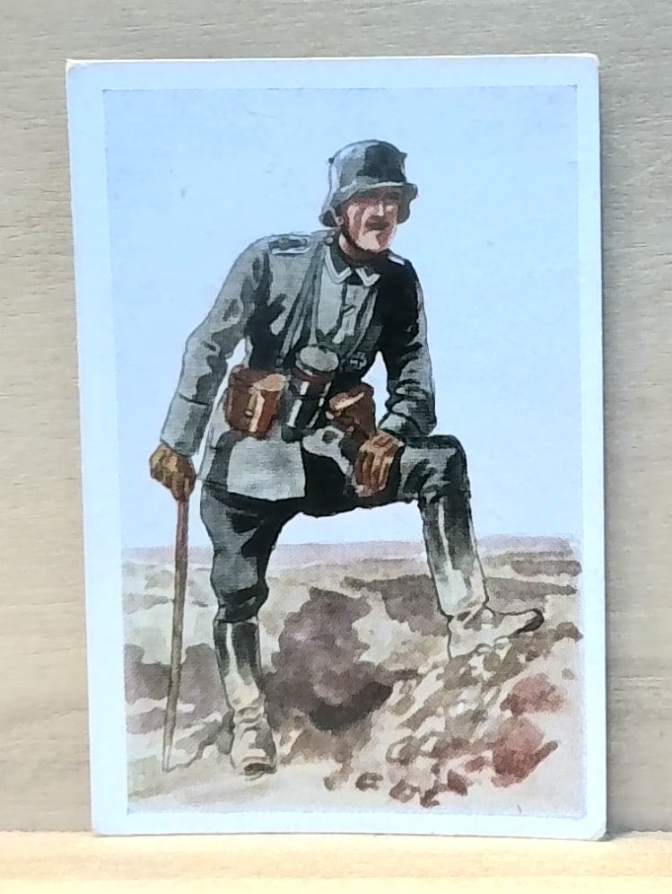 1930s Well done, comrades! German war Uniforms German Cigarette Card: A nice Original collectible Trade card, ad to your collection, grade it or start your card collections here with us! Many Tobacco , tea and trade cards being listed daily in this current auction. We g