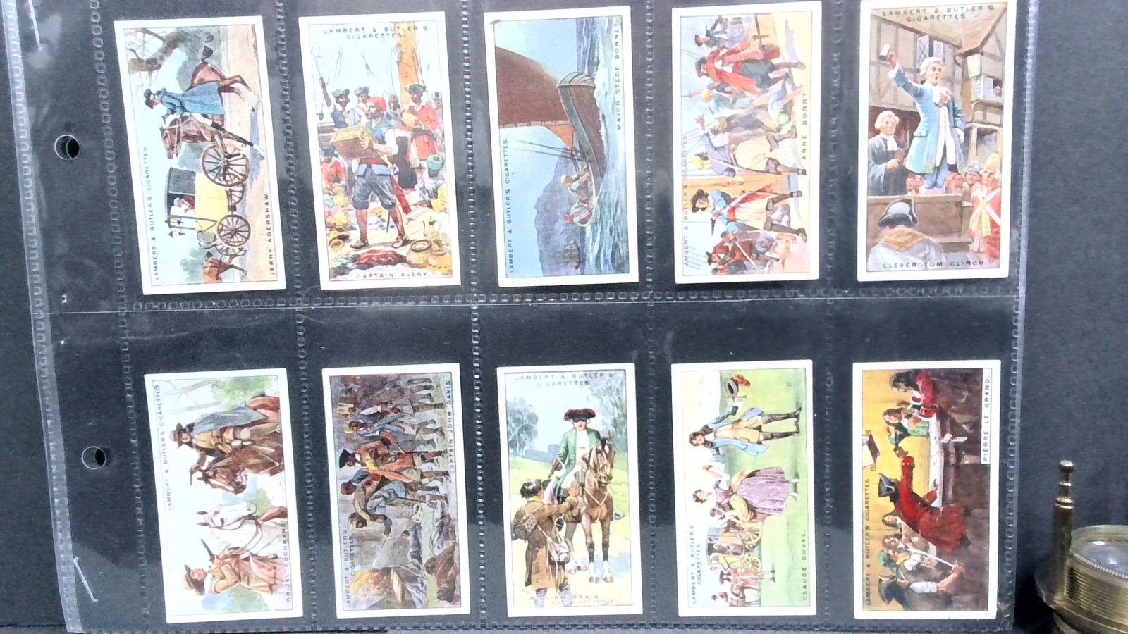 Tobacco cards set 1926 Pirates and Highwaymen Lambert and Butler "A" Series: 25 cards complete set, Complete Original Tobacco cards set well preserved in tobacco cards top load protector plastic sheet sleeves. Items being added daily to our current auction. Please continue to 