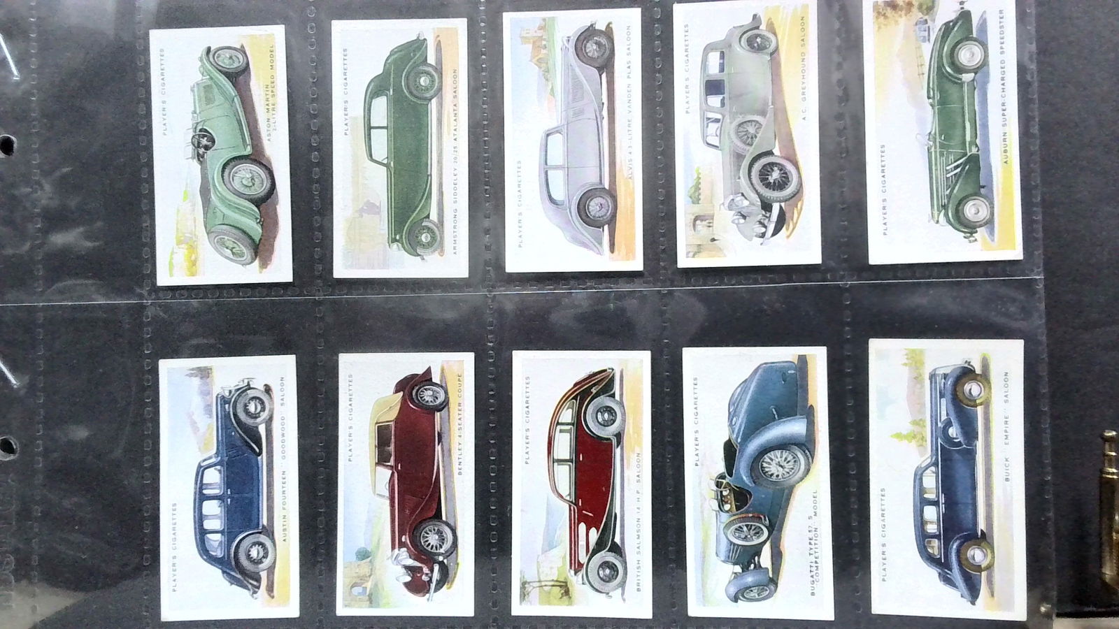 Tobacco cards set 1937 John Player Motor Cars 2nd Series 50 cards (1 of 5)