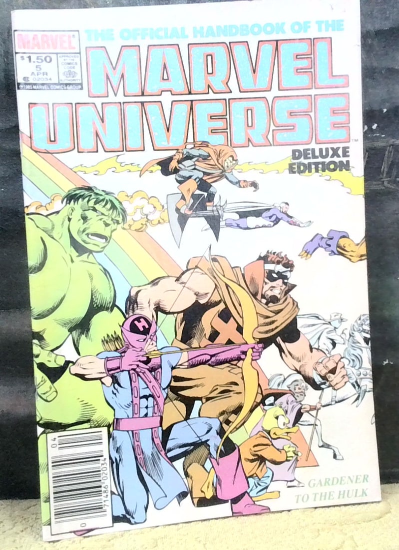 Marvel Universe Official handbook #5 Comic book G-VG (1 of 5)