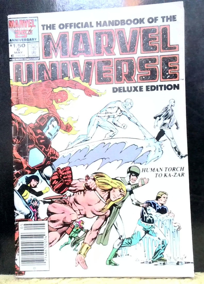 Marvel Universe Official Handbook #6 Comic book G-VG (1 of 5)