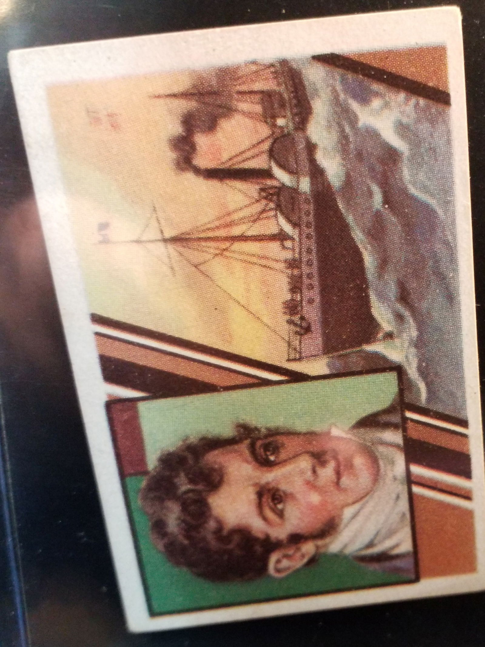 1930s Rare Great Minds Robert Fulton Steamboat inventor Card: German , Enver bey German Cigarette card, Scarce , Original Card, in top loader, VG-VG+- Grade it! A Card Worth Grading, Antiquarian Legacy Galleries- One of the World's foremost Sellers of World Toba