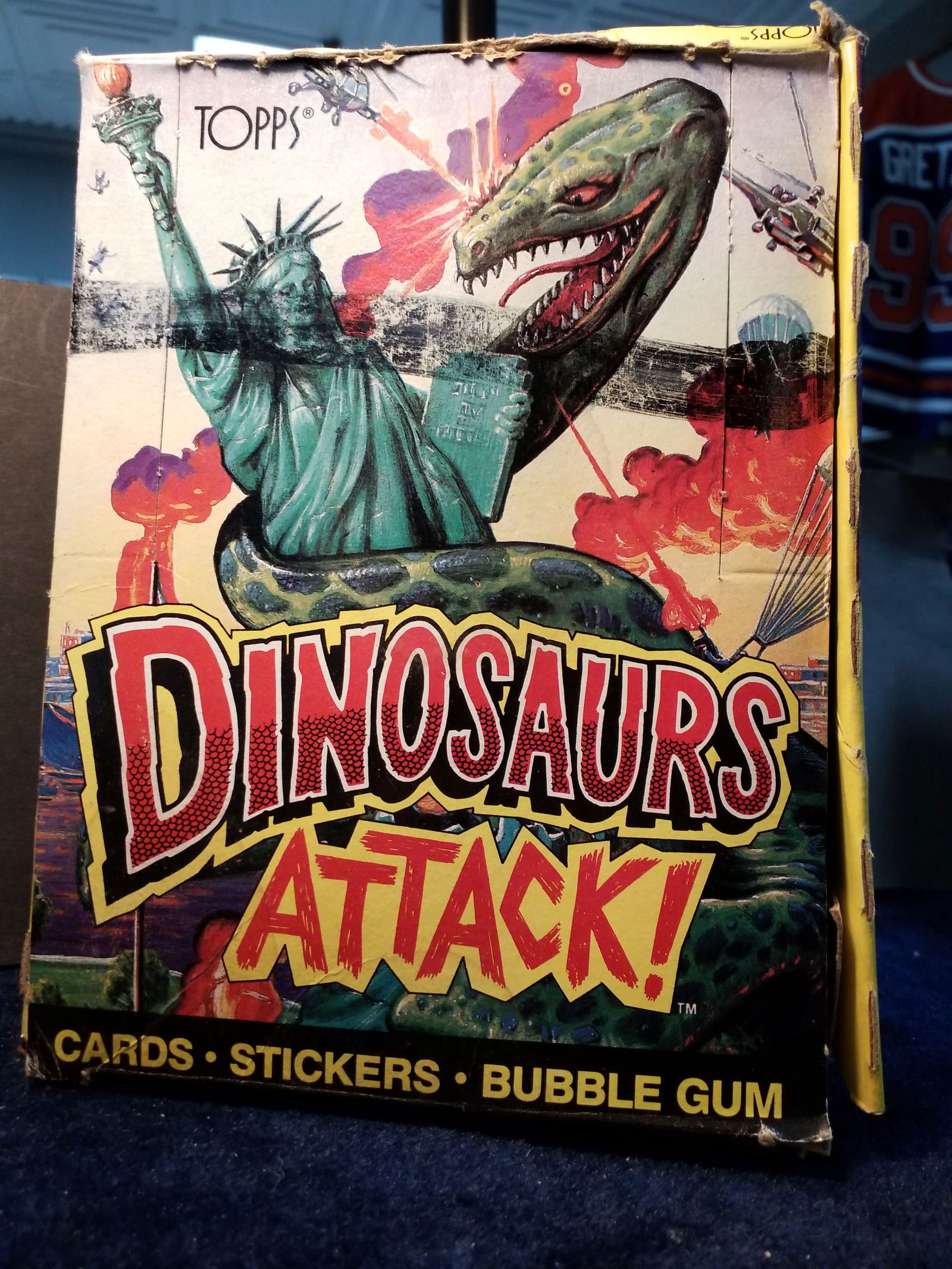 1988 Topps Dinosaurs Attack! Wax Pack Full Box 48 Sealed packs (1 of 5)