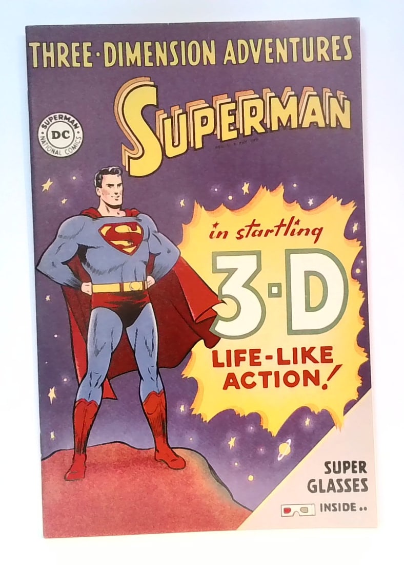 Three Dimension Adventures Superman 3-D #1953 1953 DC No Glasses Reprint (1 of 5)