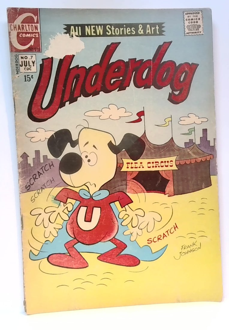 Underdog No. #7 Comic Book July 1971 Charlton Comics Bronze Age VG-Vg+: All comics bagged and boarded. Please inspect picture(s). Many other comic books being added daily to our sale. Happy to combine multiple purchases for shipment savings.