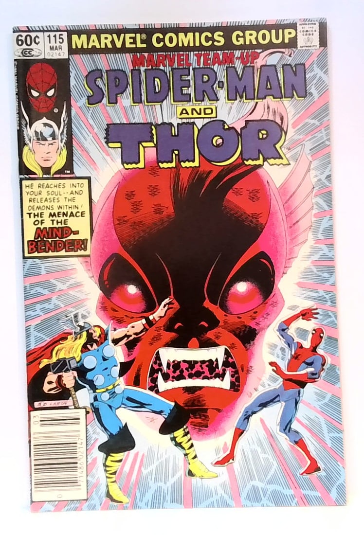 Marvel Team-Up #115 Spider-Man and Thor 1982 Menace of the Mind-Bender  Vg-VG+ (1 of 5)