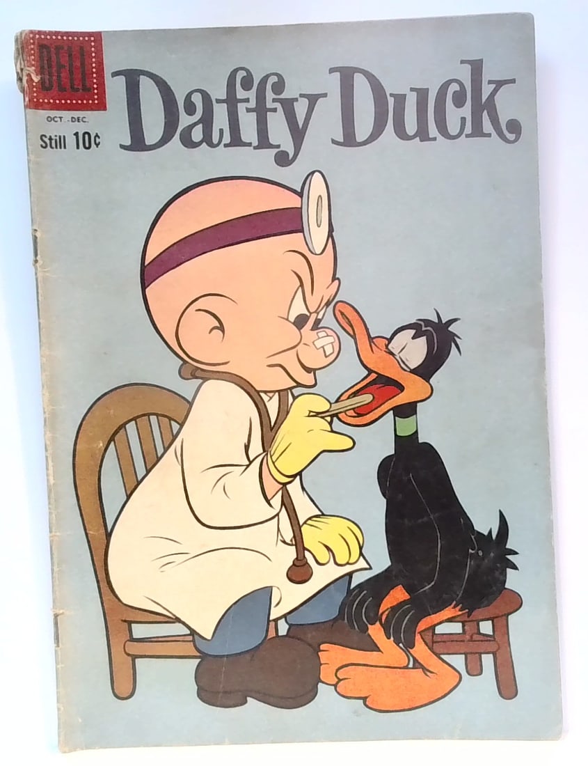 Daffy Duck 10 cent silver age Dell Comic  VG-VG+ (1 of 5)