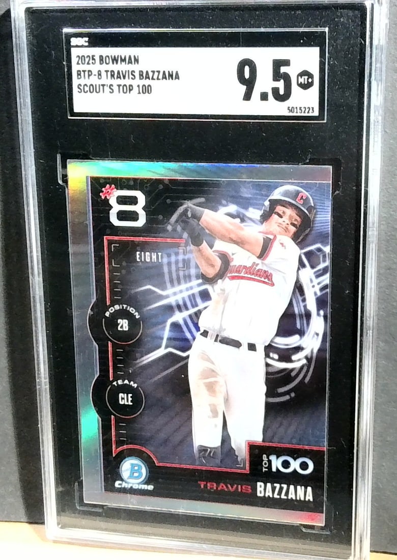 2025 Bowman Top 100 Prospects TRAVIS BAZZANA Graded SGC 9.5 #BTP-8 (1 of 2)