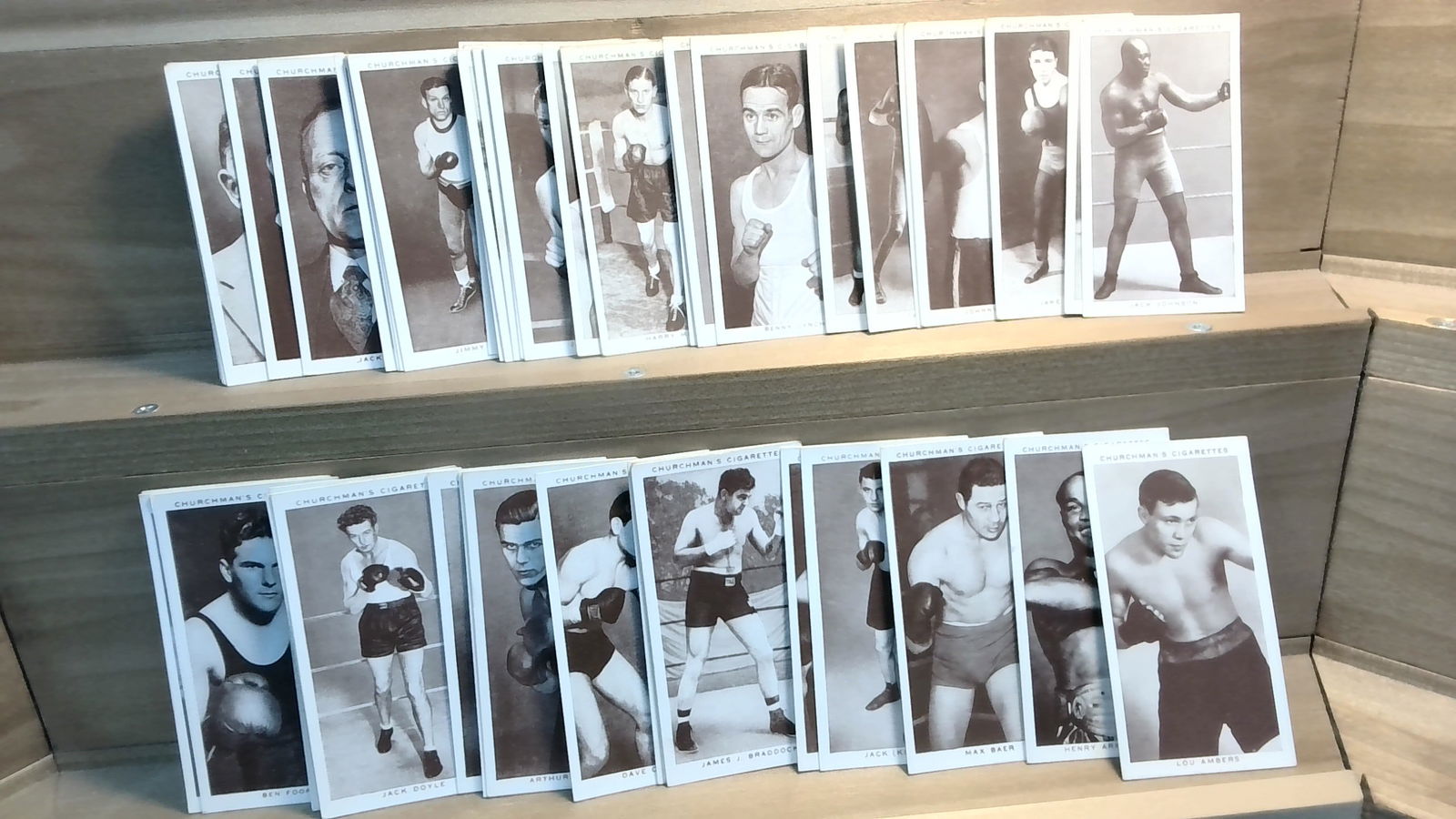 Tobacco cards 1938 Churchman Boxing Personalities Joe Louis J. Dempsey 50 card set VG+ (1 of 4)